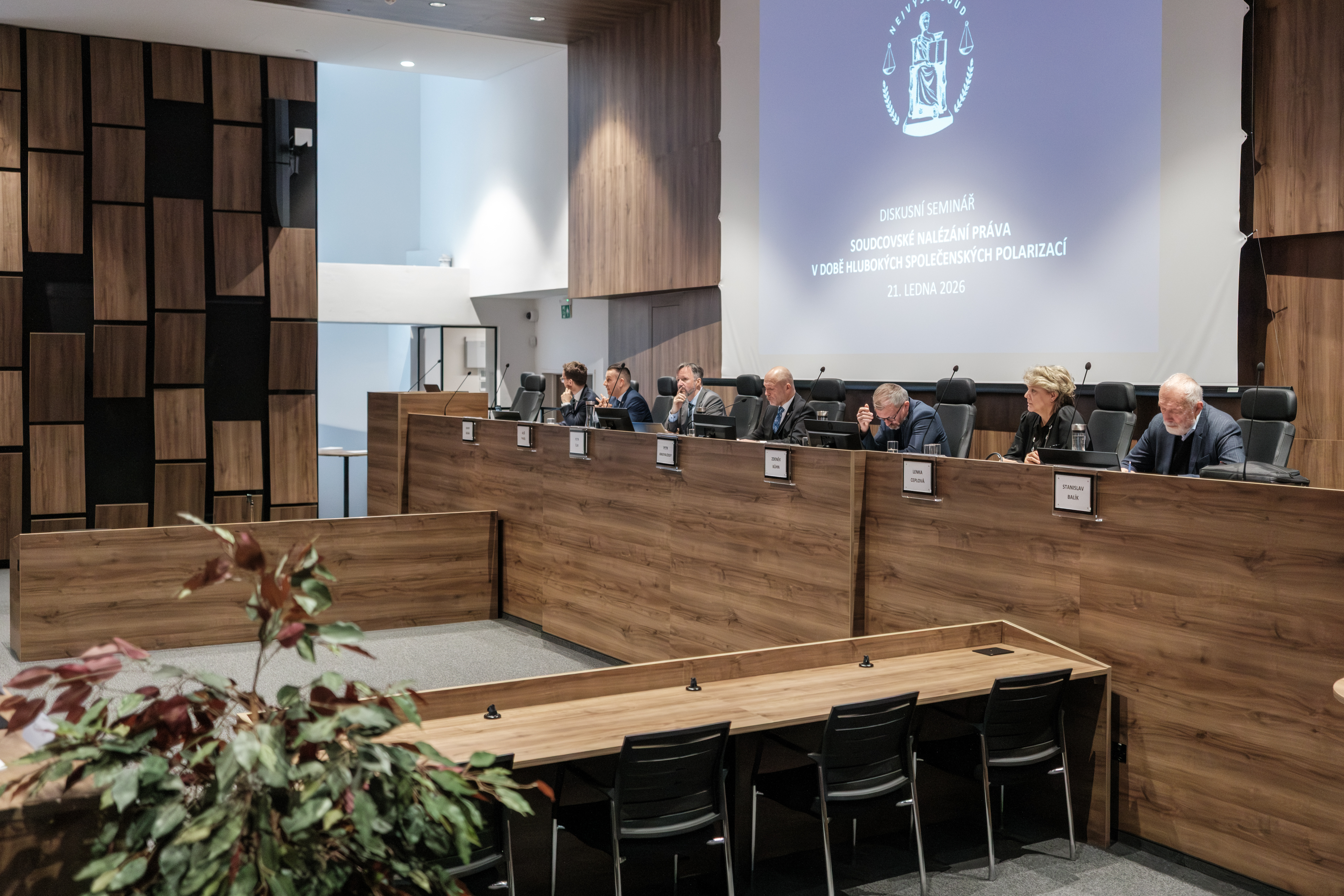 Seminář Soudcovské nalézání práva v době hlubokých společenských polarizací, 21. 1. 