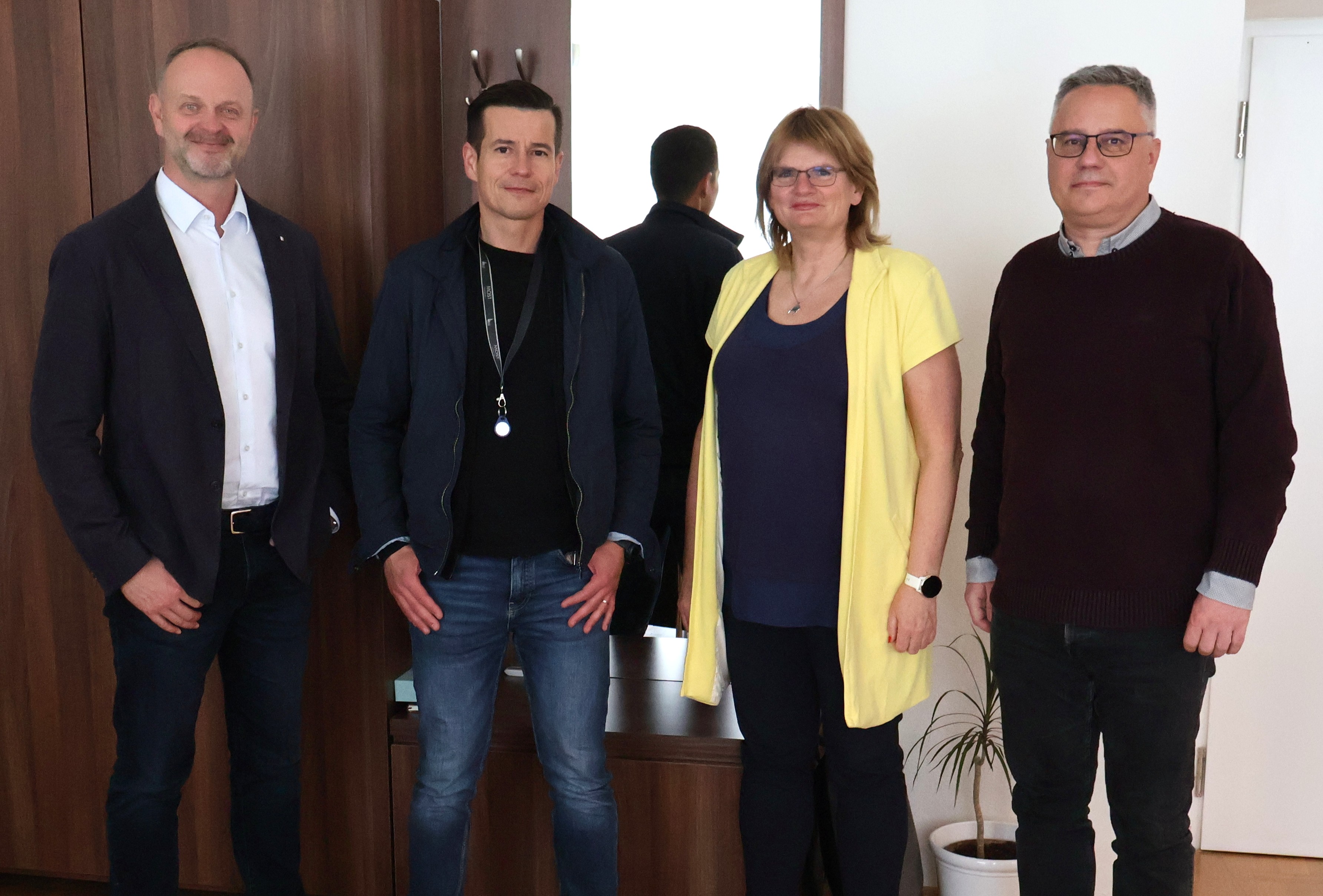 Zleva: JUDr. Lubomír Ptáček, Ph.D., Mgr. Martin Beneš, JUDr. Pavlína Brzobohatá, Mgr. Hynek Zoubek 